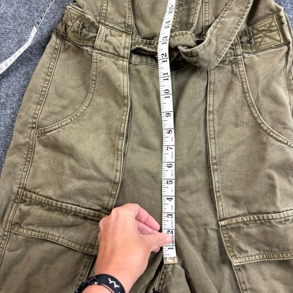 FREE PEOPLE Women’s Go West Utility Jumpsuit Moss Overalls size: Small - Picture 12 of 15